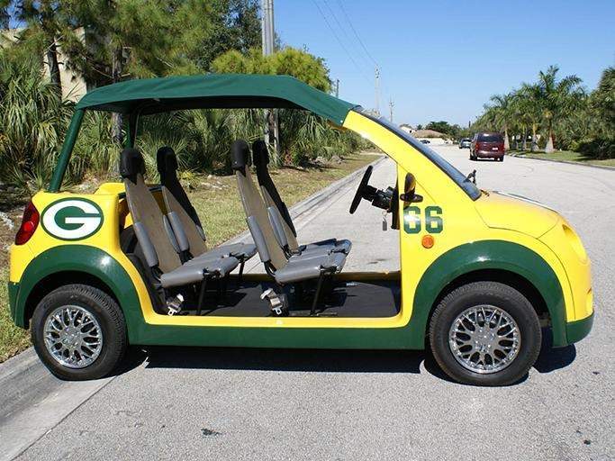 Green Bay Packers golf cart theme Kendall