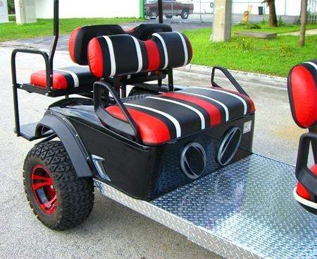 Carrito de golf con temática de los Miami Heat, Kendall