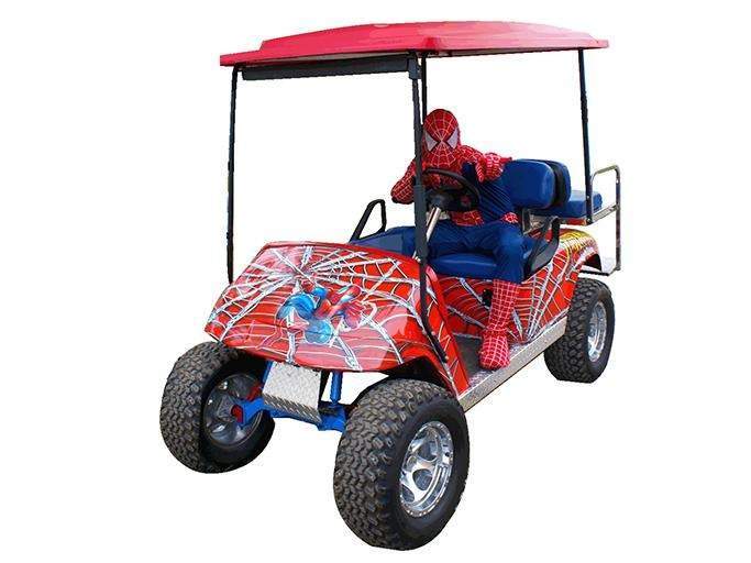 Spiderman golf cart theme Kendall