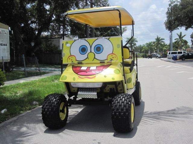 Sponge Bob golf cart theme front Kendall