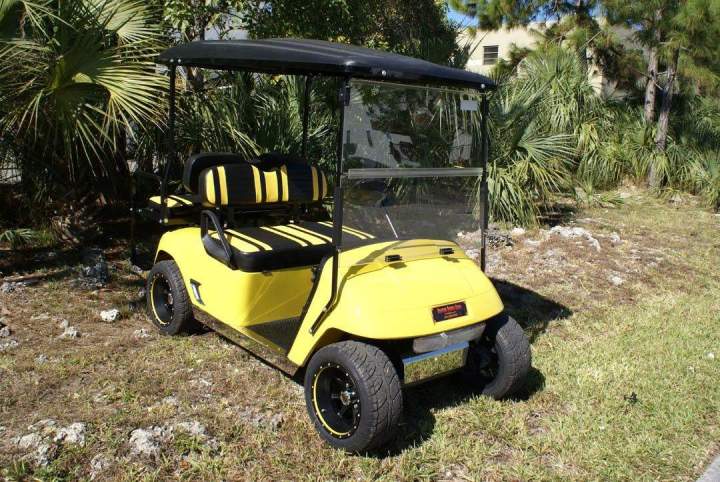 Yellow venom golf cart theme Kendall